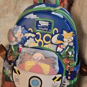 Loungefly Blue Sonic and Tails Backpack